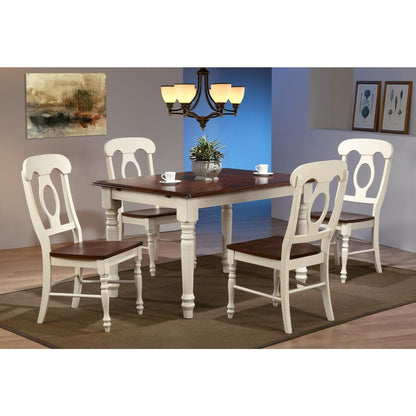 Sunset Trading Andrews 5 Piece 60" Rectangular Extendable Dining Set - PK-ADW3660-C50-AW5P