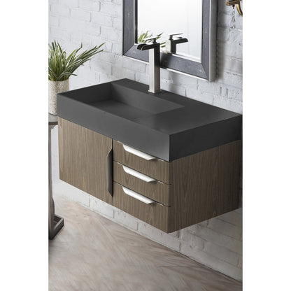 James Martin Vanities Mercer Island 36" Single Vanity - 389-V36-AGR-G-DGG