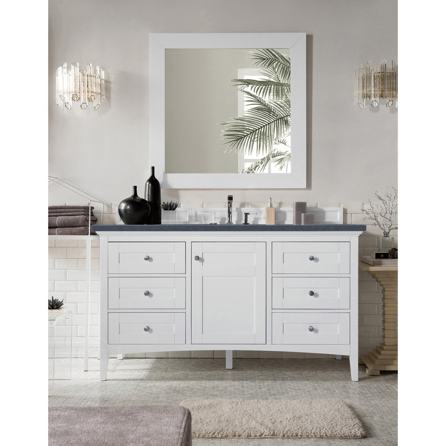 James Martin Vanities Palisades 60" Single Vanity - 527-V60S-BW-3AF