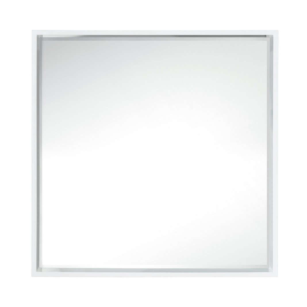 James Martin Vanities Milan 35.4" Square Cube Mirror - 803-M35.4-GW