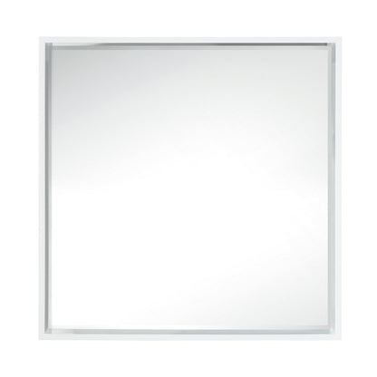 James Martin Vanities Milan 35.4" Square Cube Mirror - 803-M35.4-GW