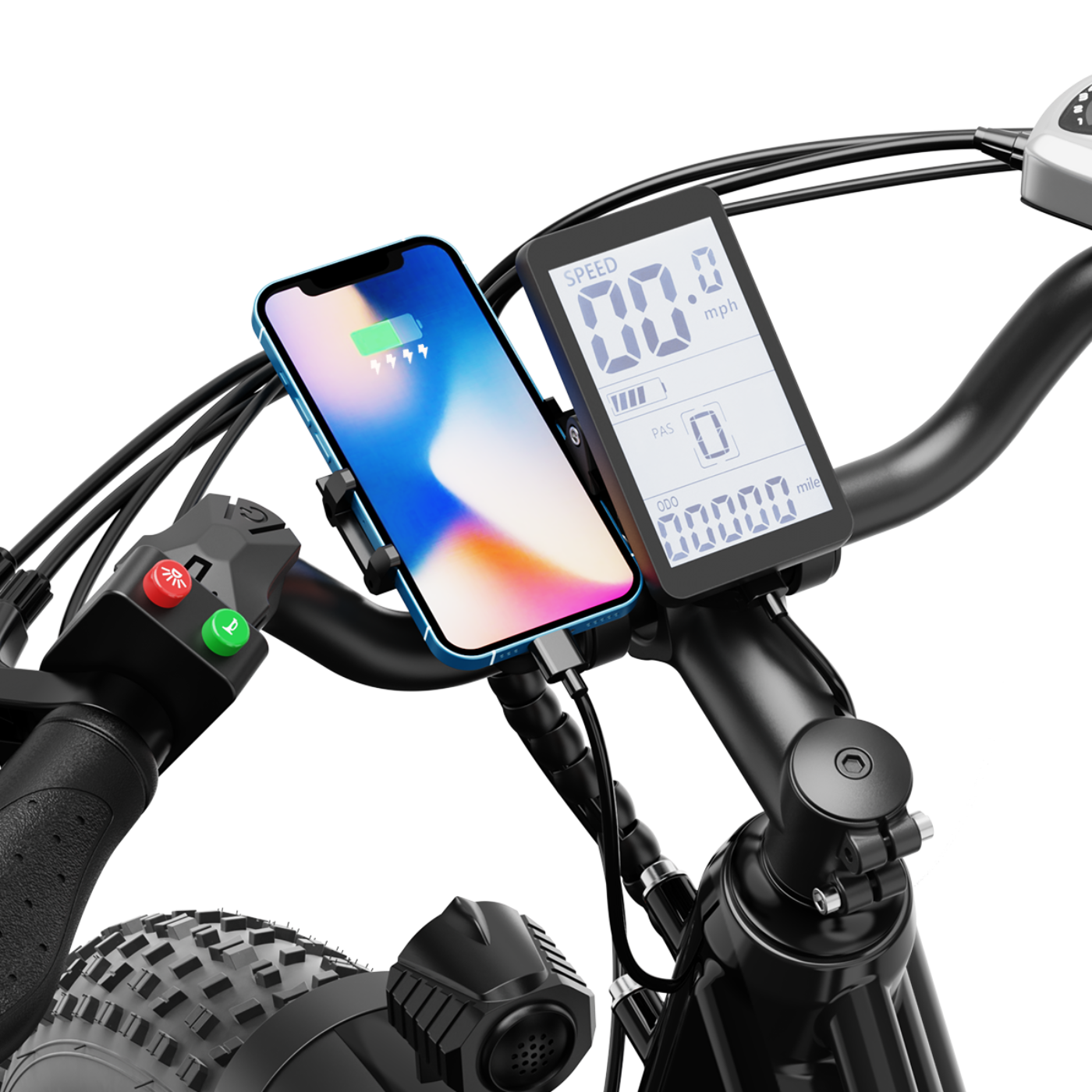 Aipas Ebike Combo Sale M2 + C2 - Aipas-M2orange+C2black