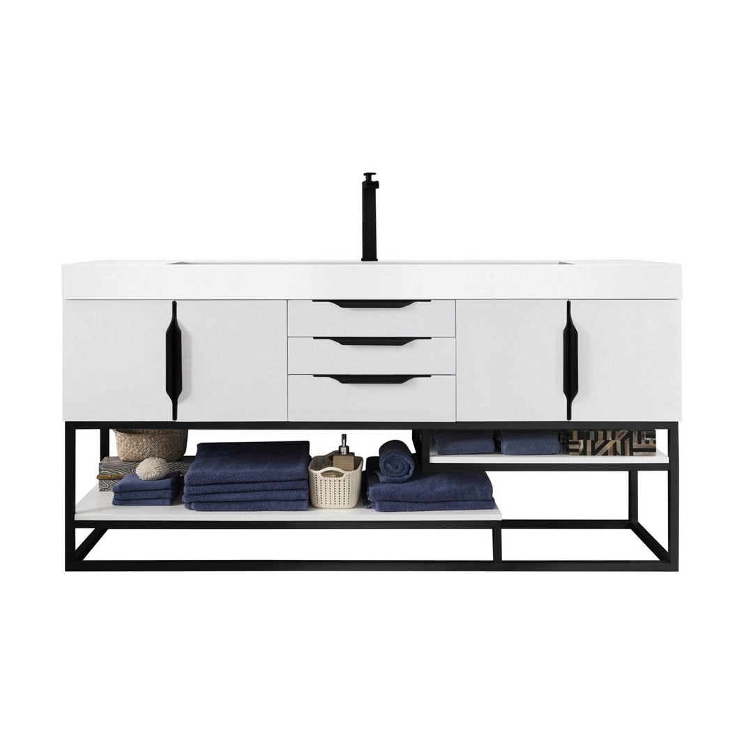 James Martin Vanities Columbia 72" Single Vanity - 388-V72S-AGR-MB-DGG