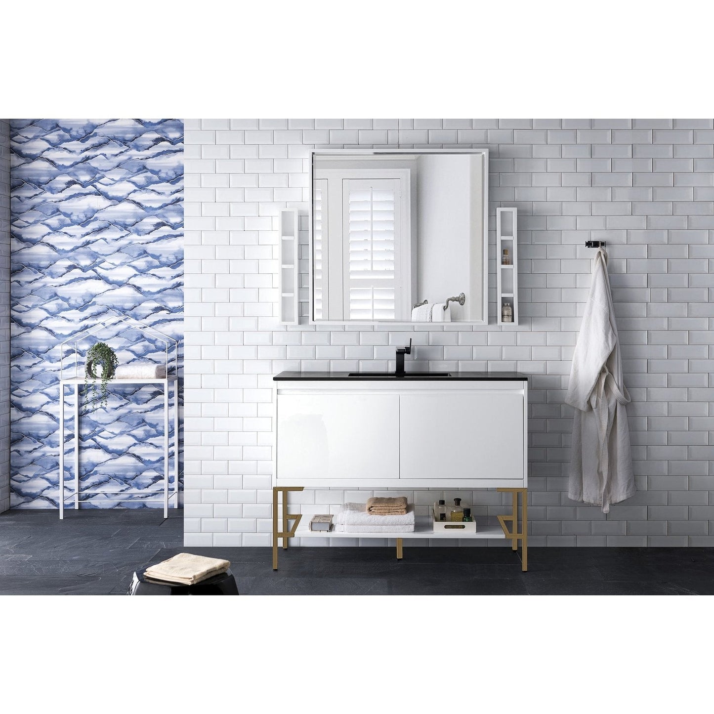 James Martin Vanities Milan 47.3" Single Vanity Cabinet - 801V47.3GWRGDCHB