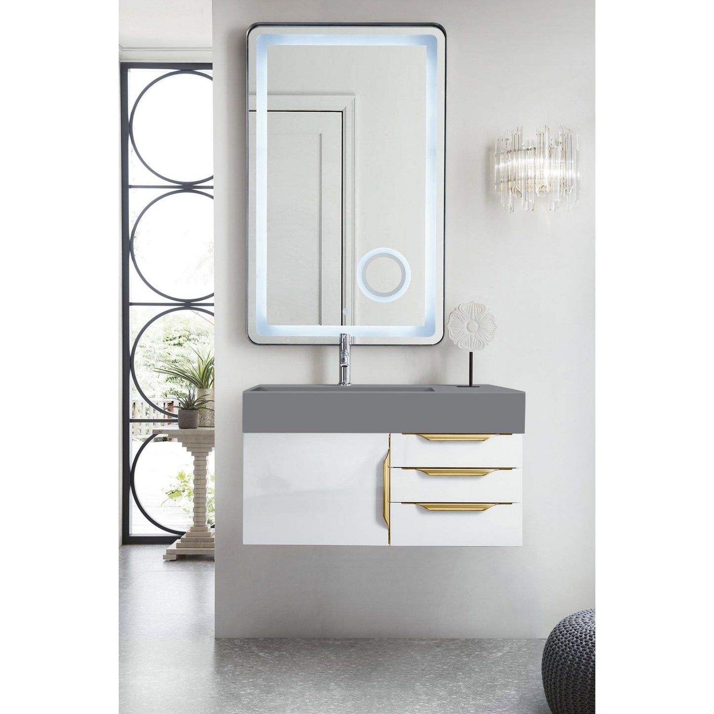 James Martin Vanities Mercer Island 36" Single Vanity - 389-V36-AGR-G-DGG
