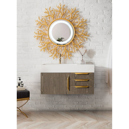 James Martin Vanities Mercer Island 36" Single Vanity - 389-V36-AGR-G-DGG