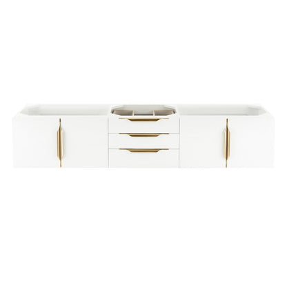 James Martin Vanities Mercer Island 72" Double Vanity - 389-V72D-AGR-G-DGG