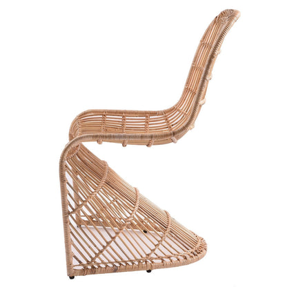 New Pacific Direct Groovy Rattan Chair, (Set of 2) -  6600010