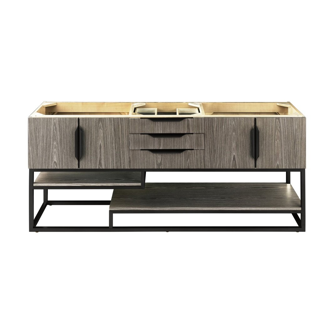 James Martin Vanities Columbia 72" Double Vanity - 388-V72D-AGR-MB-DGG