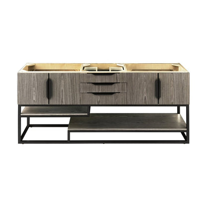James Martin Vanities Columbia 72" Double Vanity - 388-V72D-AGR-MB-DGG