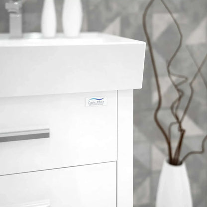 Casa Mare Domenico 32" Bathroom Vanity and Ceramic Sink Combo with LED Mirror - Domenico80GG-32