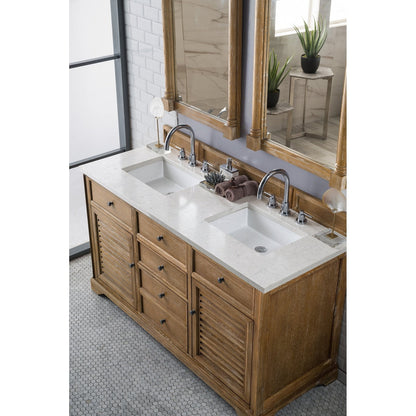 James Martin Vanities Savannah 60" Driftwood Double Vanity - 238-104-5611-3AF