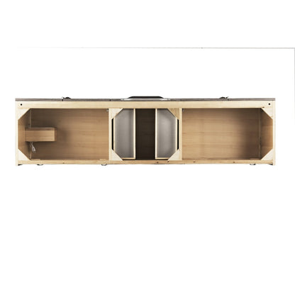 James Martin Vanities Mercer Island 72" Double Vanity - 389-V72D-AGR-G-DGG