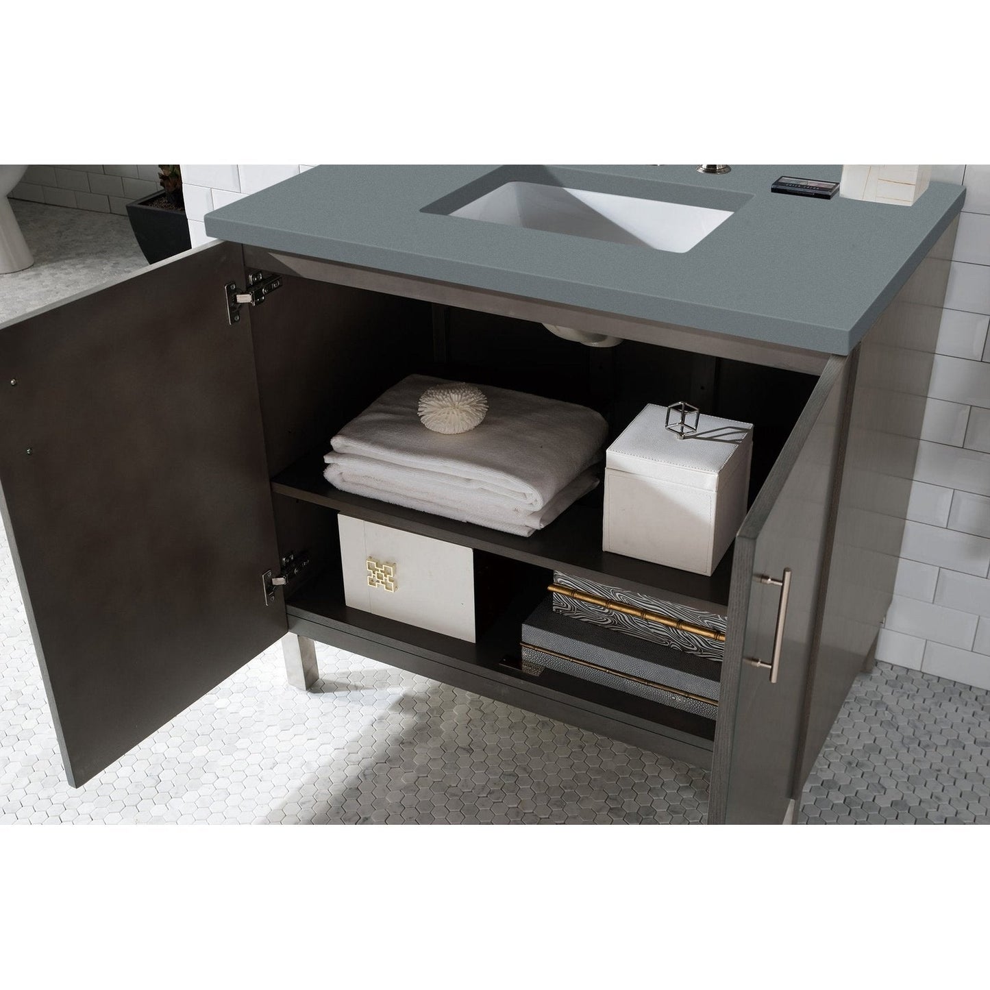 James Martin Vanities Metropolitan 36" Single Vanity - 850-V36-AWT-3AF