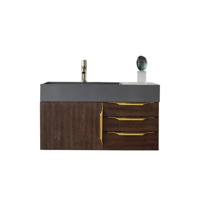 James Martin Vanities Mercer Island 36" Single Vanity - 389-V36-AGR-G-DGG