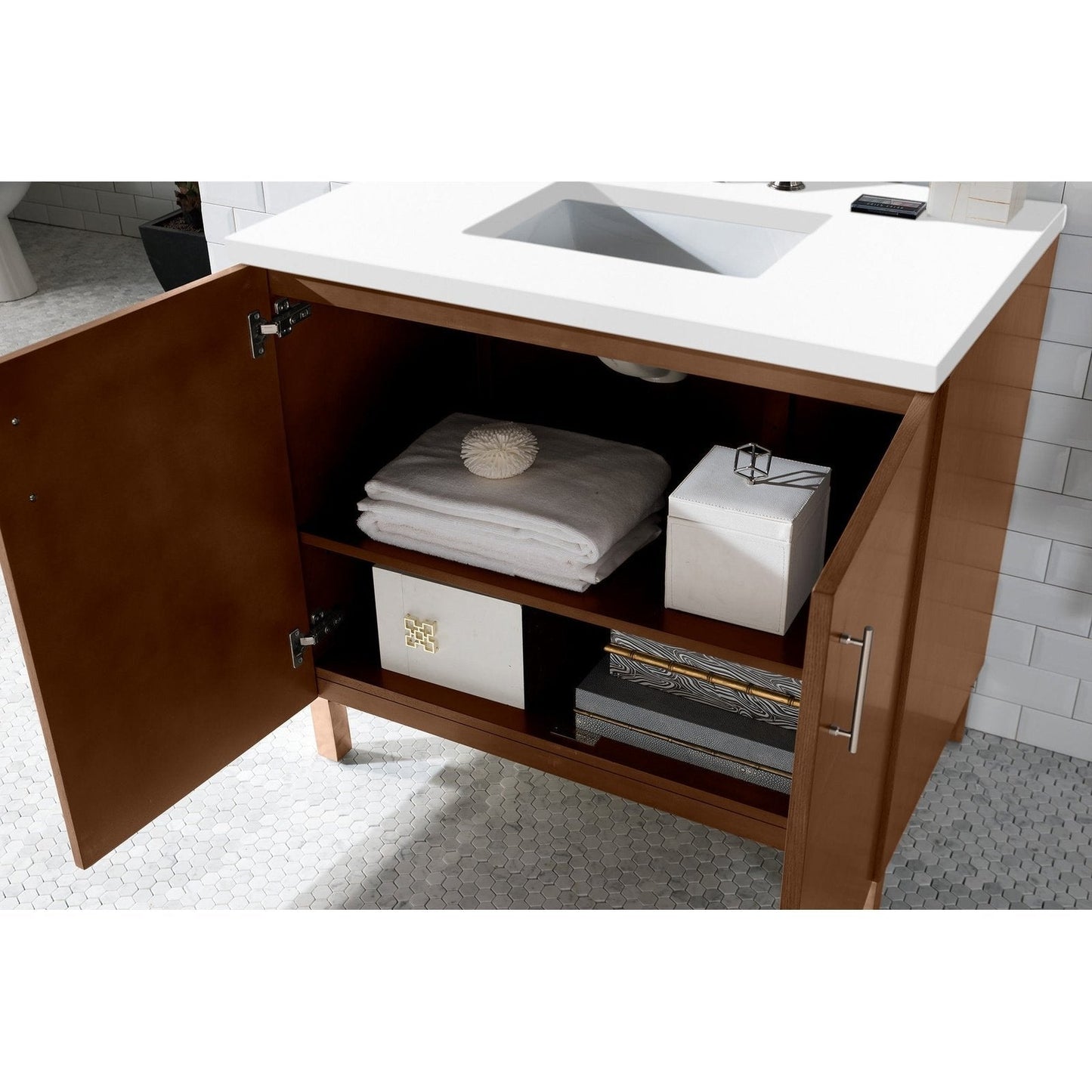 James Martin Vanities Metropolitan 36" Single Vanity - 850-V36-AWT-3AF