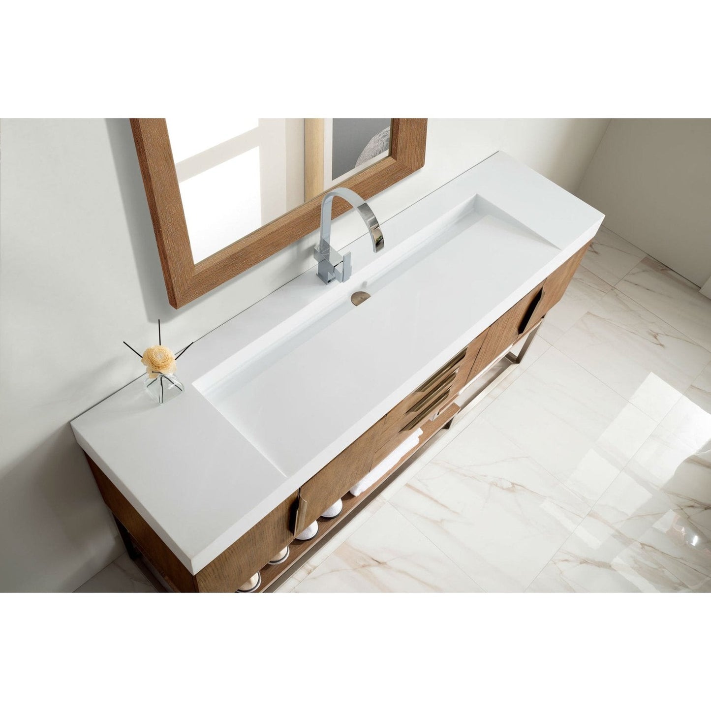 James Martin Vanities Columbia 72" Single Vanity - 388-V72S-AGR-MB-DGG