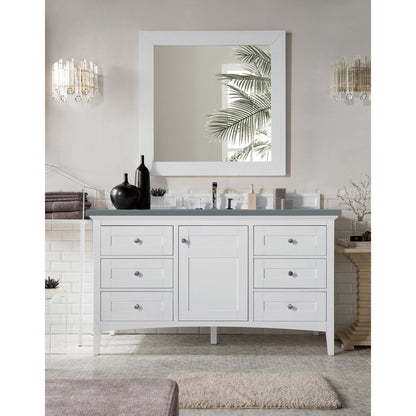 James Martin Vanities Palisades 60" Single Vanity - 527-V60S-BW-3AF