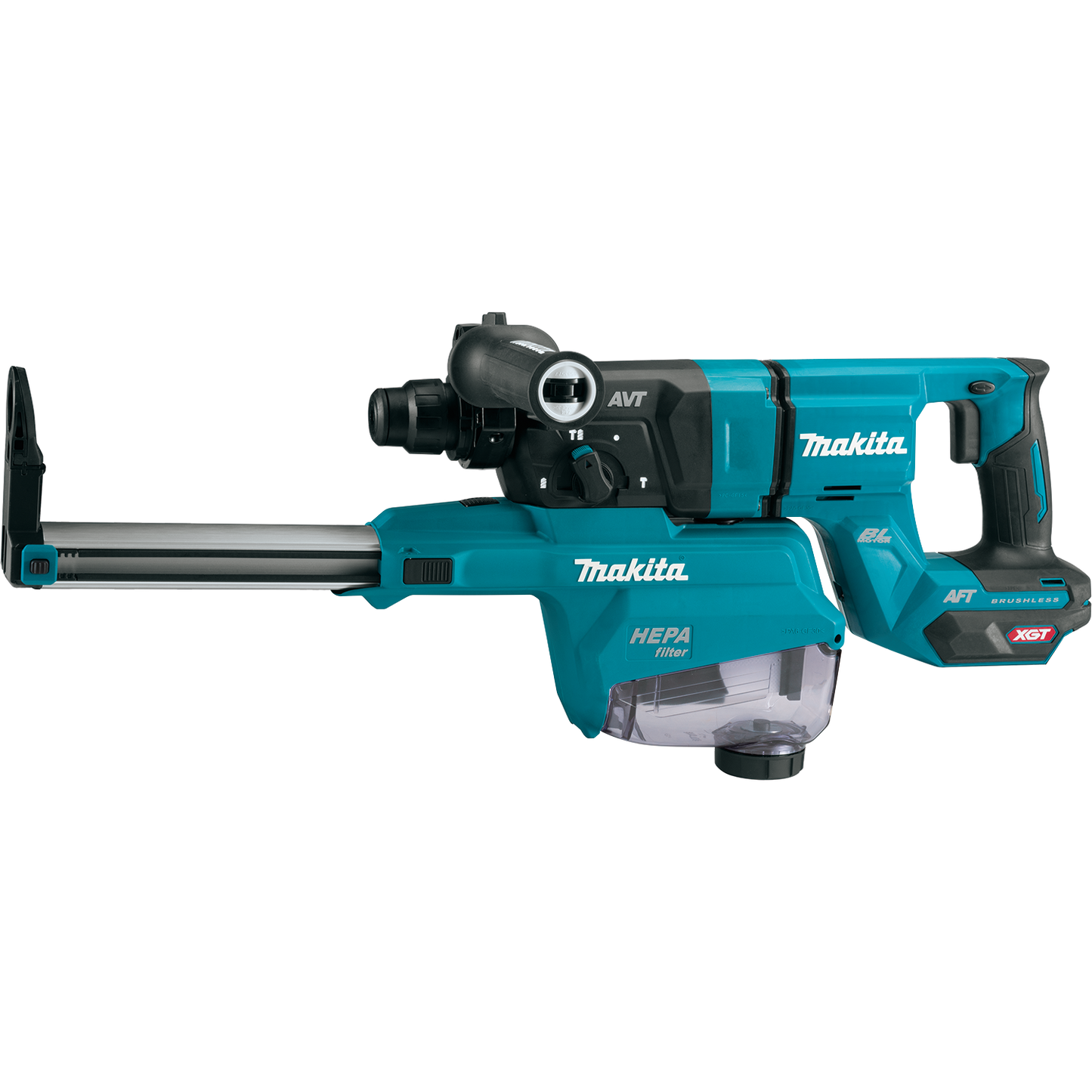 Makita 40V Max XGT Brushless Lithium-Ion 1-3/16 in. Cordless AVT AWS Rotary Hammer Kit (4 Ah) & FREE Makita GRH07ZW - GRH08M1