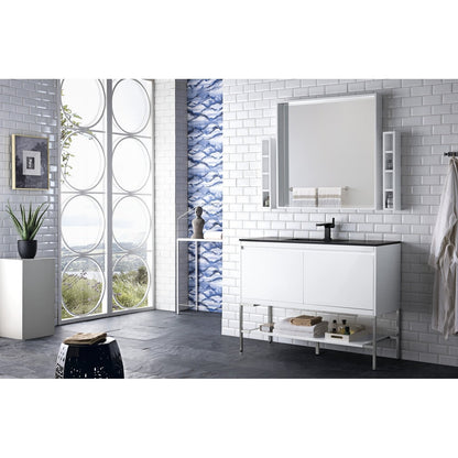 James Martin Vanities Milan 47.3" Single Vanity Cabinet - 801V47.3GWRGDCHB