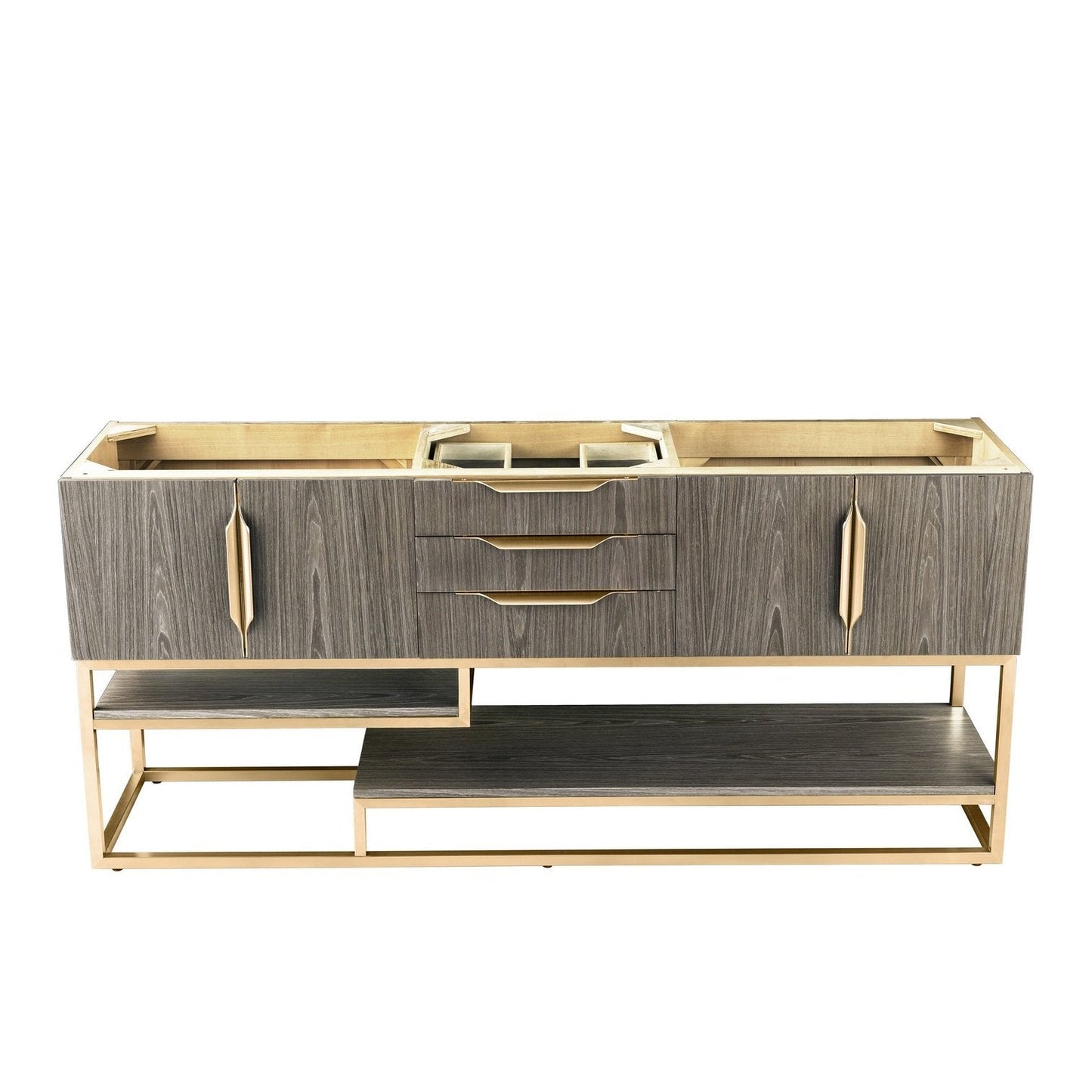 James Martin Vanities Columbia 72" Double Vanity - 388-V72D-AGR-MB-DGG