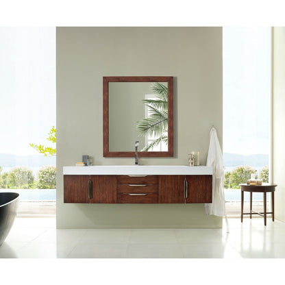 James Martin Vanities Mercer Island 72" Single Vanity - 389-V72S-AGR-G-DGG