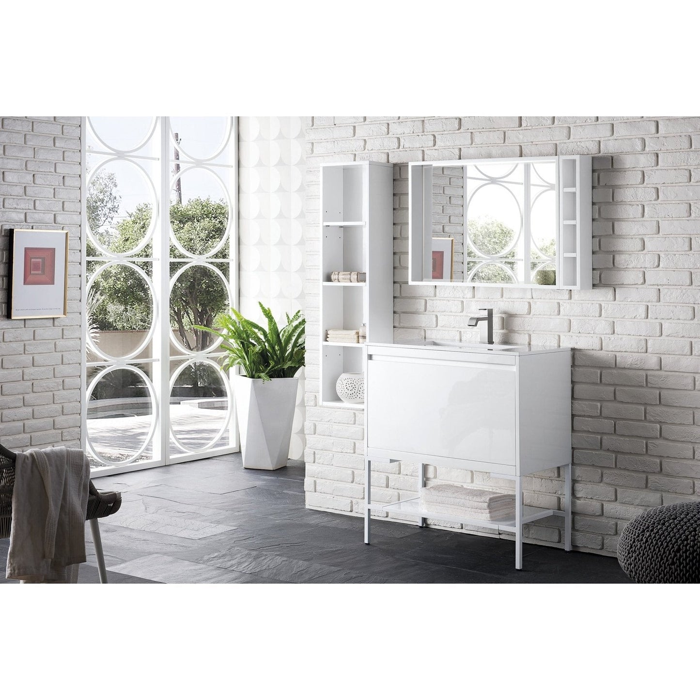 James Martin Vanities Milan 31.5" Single Vanity Cabinet - 801V31.5GWRGDCHB