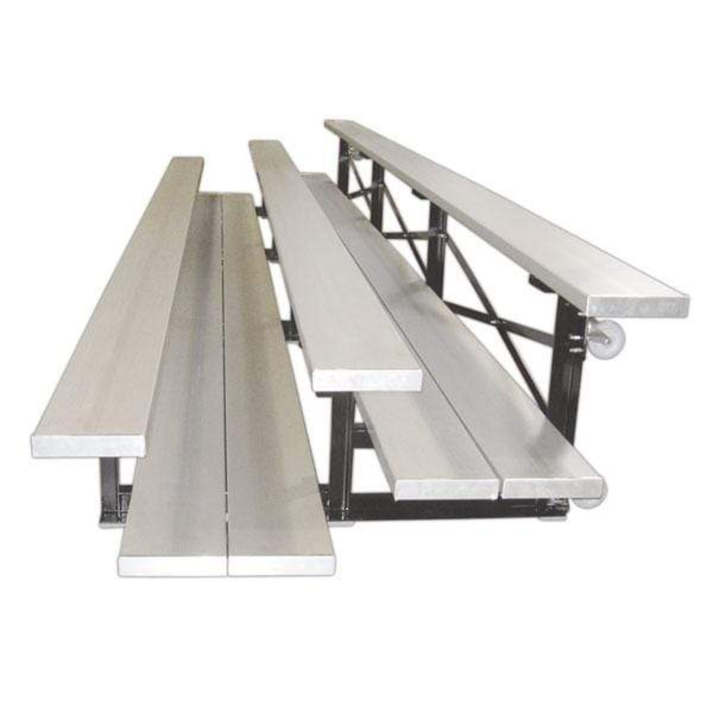 First Team Fanstand Indoor Tip-N-Roll Bleachers - FAN2-1FP-TNR-9