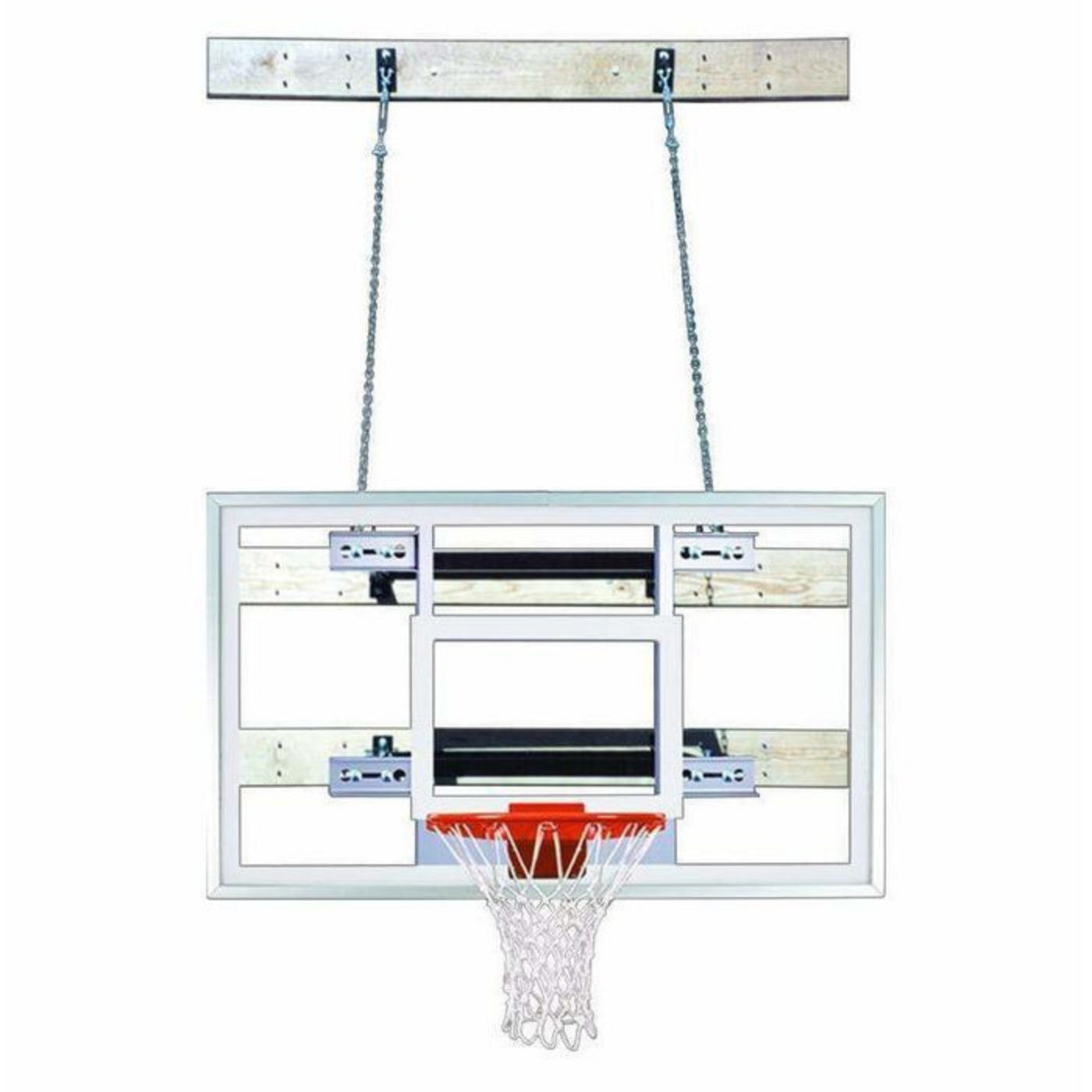 First Team Wall Mount Basketball Goal - SuperMount68 Victory