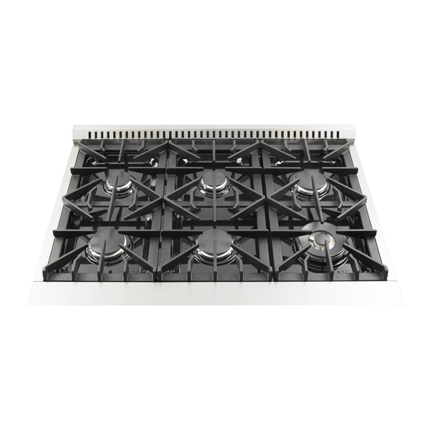 Forno 5-Piece Appliance Package - 36-Inch Gas Range, 60-Inch Pro-Style Refrigerator, Wall Mount Hood with Backsplash, 24-Inch Microwave Oven, & 3-Rack Dishwasher in Stainless Steel - AP5-60S-6244-36-MWO