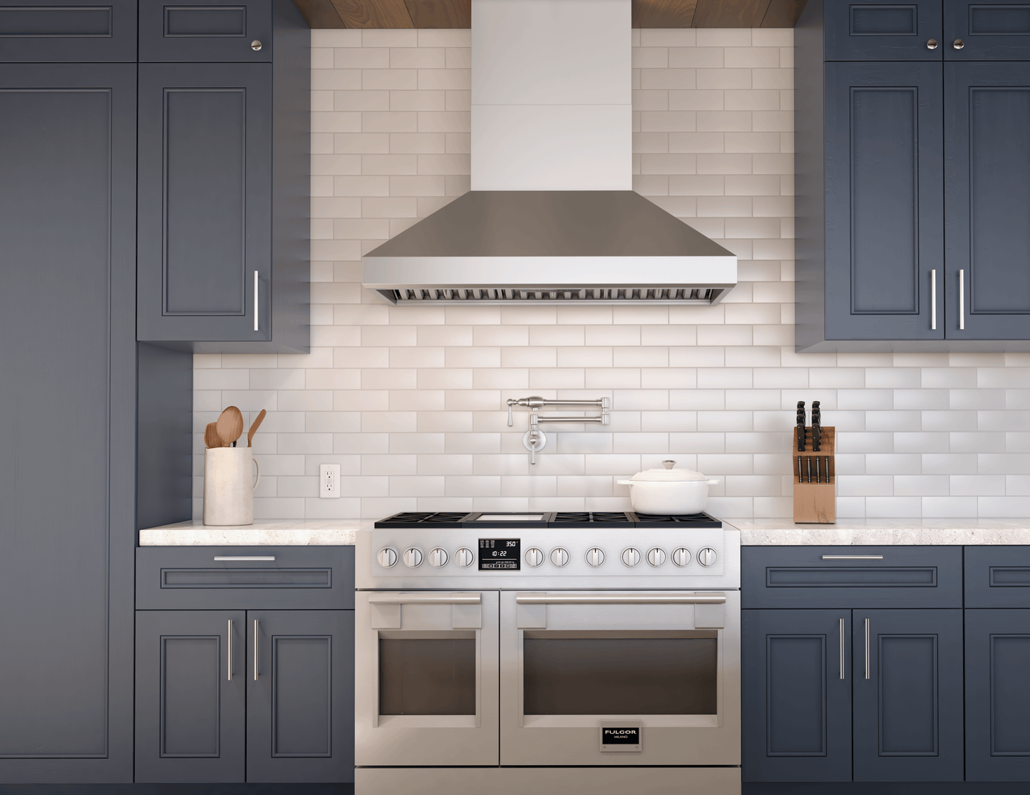 ZEPHYR Titan Wall, 42in, SS, PowerWave, 750 CFM w/ACT in Stainless Steel - AK7642BS