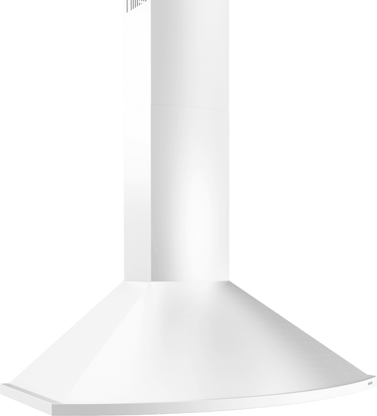 ZEPHYR Savona Wall, 90cm, White, LED, 600 CFM w/ACT White - ZSAM90FW