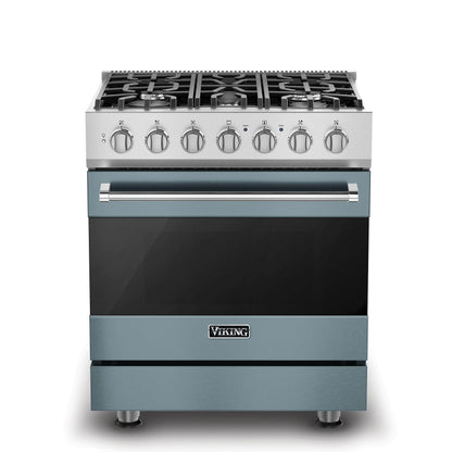 VIKING 30" Self-Cleaning Dual Fuel Range Viking 3 Series Blue - RVDR33025BNSLP