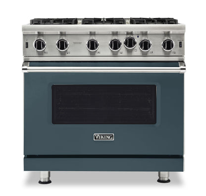 VIKING 36" Open Burner Gas Range Viking 5 Series Gray - VGIC53626BSQLP