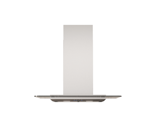 ZEPHYR Verona, Wall, 90cm, SS+Glass, LED, ACT in Stainless Steel - ZVOM90BG