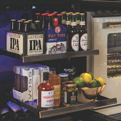 XO APPLIANCE XOU15BCGBSR Beverage Center, 15" Black Stainless, Right Hinge Black in Stainless Steel - XOU15BCGBSR