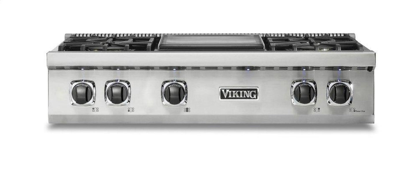 VIKING 36" 5 Series Gas Rangetop in Stainless Steel - VRT5364GSSLP