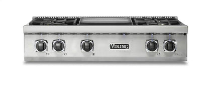 VIKING 36" 5 Series Gas Rangetop in Stainless Steel - VRT5364GSS