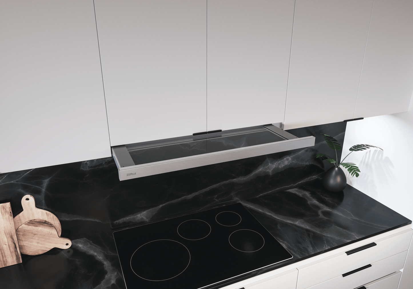ZEPHYR Pisa, Under Cabinet, 36", SS, 290 CFM in Stainless Steel - ZPIE36BG290