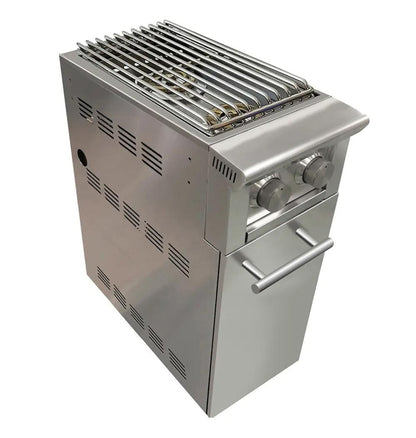 XO APPLIANCE XOGCARTSBXLT Cart with side burner (add to grill cart/ships LP with NG conversion kit) - XOGCARTSBXLT