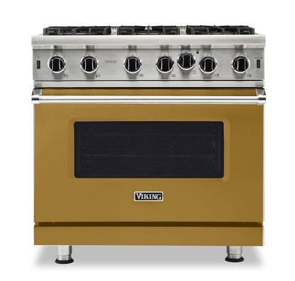 VIKING 36" Open Burner Gas Range Viking 5 Series Gold - VGIC53626BGHLP