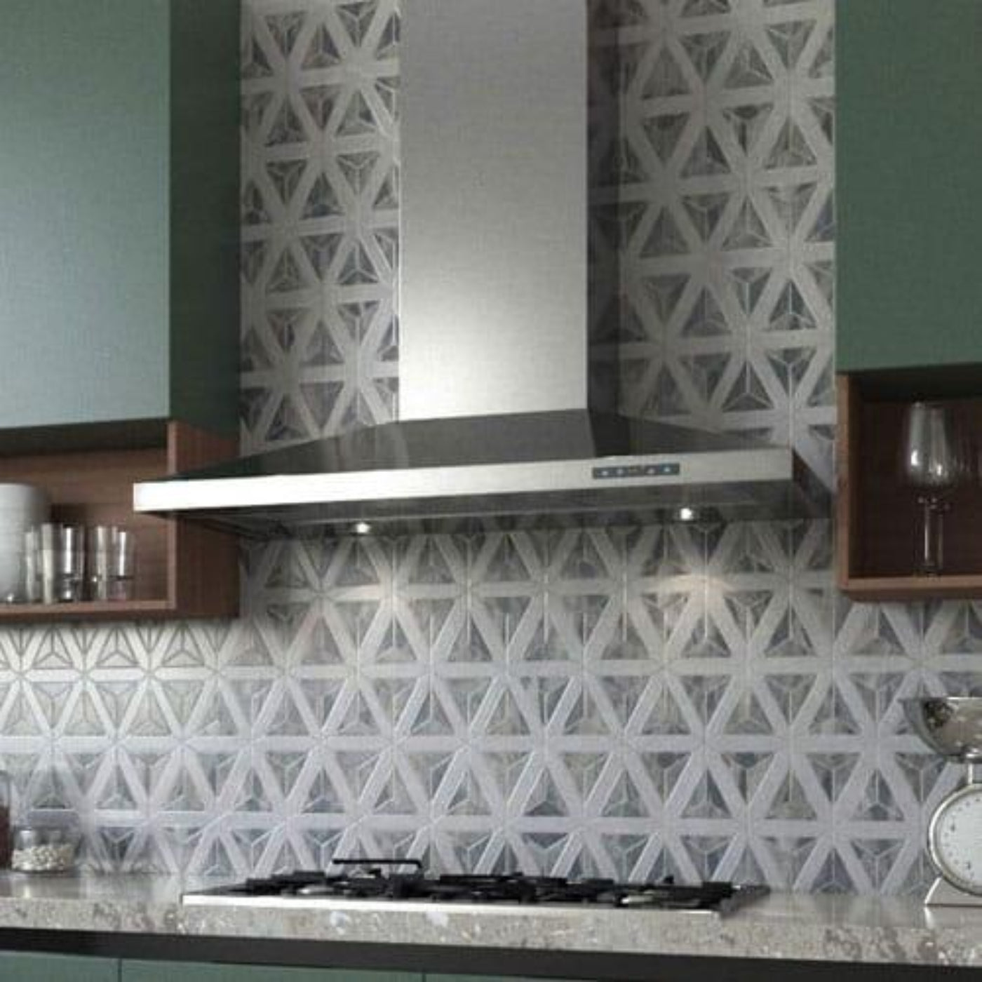 XO APPLIANCE XOJ42SC 42" CCC 600/395 CFM Italian Made Wall Mount Chimney Range Hood in Stainless Steel - XOJ42SC
