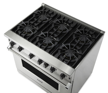 VIKING 36" Open Burner Gas Range Viking 5 Series Other  - VGIC53626BSPLP