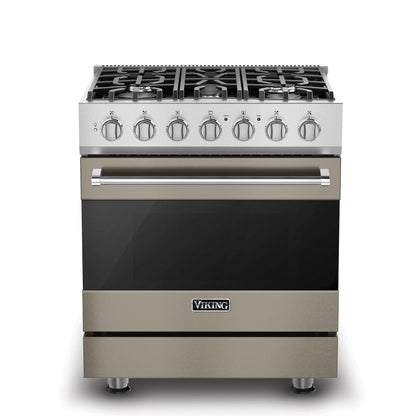 VIKING 30" Self-Cleaning Dual Fuel Range Viking 3 Series Gray - RVDR33025BNALP