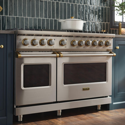 VIKING 48" Dual Fuel Range - VDR548 Viking 5 Series Gray - VDR5488BDG