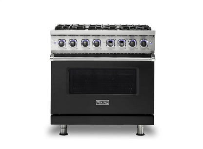 VIKING 36" Dual Fuel Range - VDR7362 Viking 7 Series Black - VDR73626BCSLP