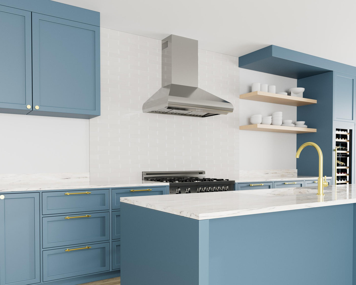 XO APPLIANCE XOVW30SC 30in Pro Wall Chimney Hood in Stainless Steel Rounded Lip 600/395 CFM in Stainless Steel - XOVW30SC
