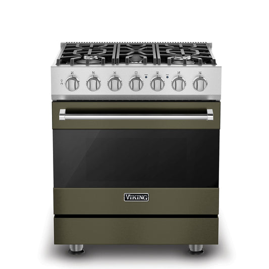VIKING 30" Self-Cleaning Dual Fuel Range Viking 3 Series Gray - RVDR33025BMA