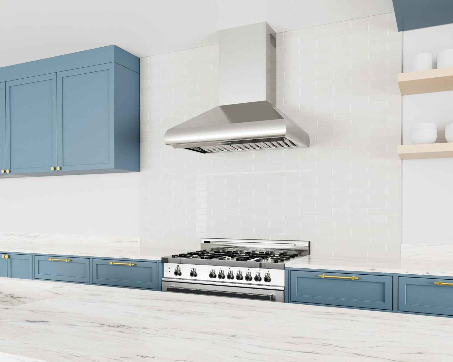 XO APPLIANCE XOVW30SC 30in Pro Wall Chimney Hood in Stainless Steel Rounded Lip 600/395 CFM in Stainless Steel - XOVW30SC