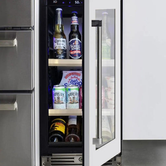 XO APPLIANCE XOU15BCGOL 15" Beverage Center, Panel Ready Glass, Left Hinge Custom Panel Ready - XOU15BCGOL